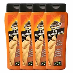Armor All 3-in-1 Leather Care - Cleans, Conditions And Restores Leather (250 ml, Pack of 4)